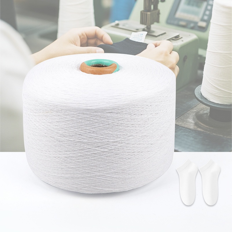 Fio de algodão 0,5S-30S branco para malha