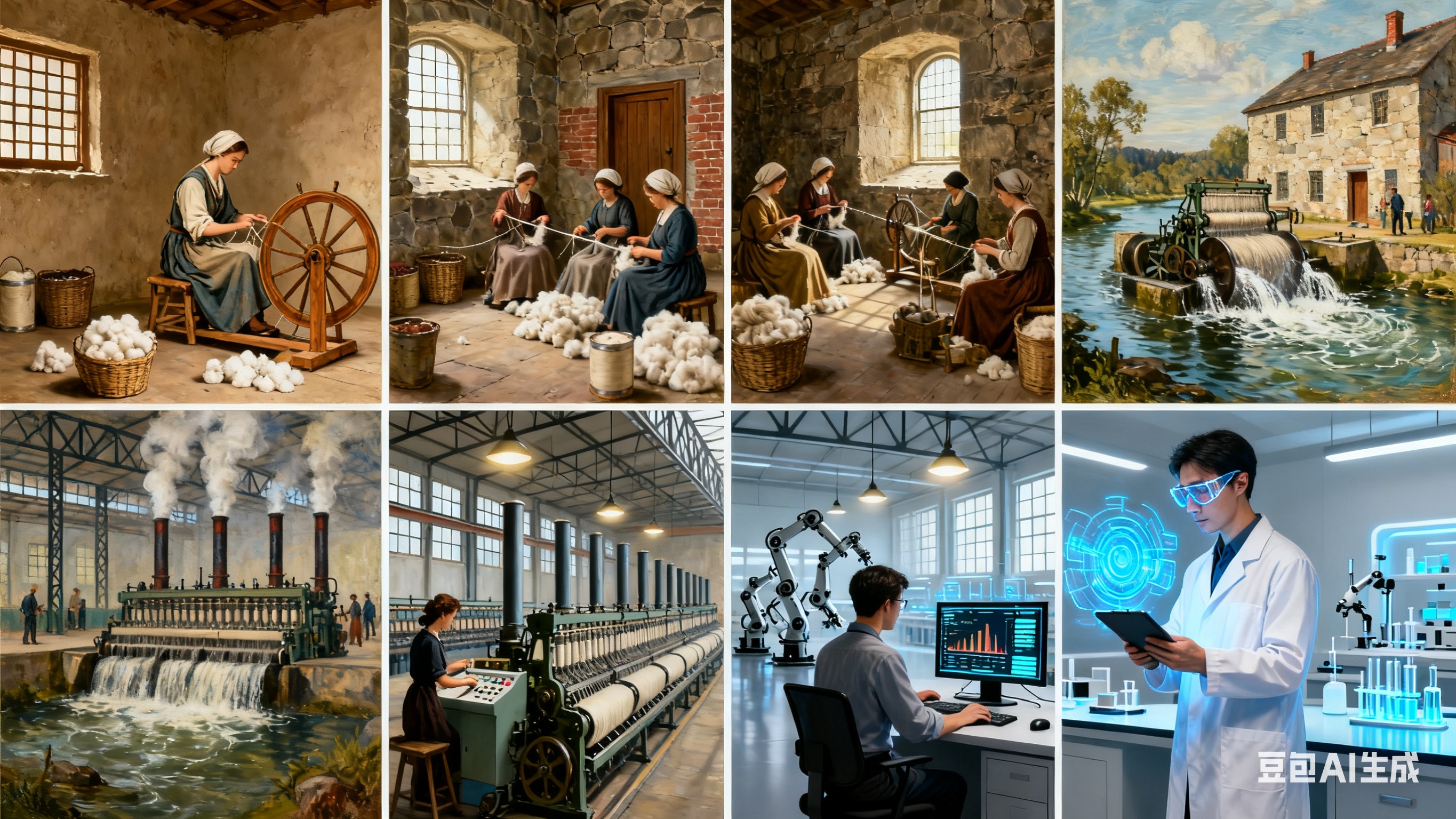 A evolução da fiação: da ponta dos dedos às fábricas inteligentes