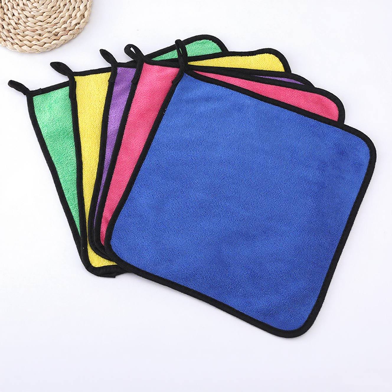 Toalha de limpeza de lã coral para carro