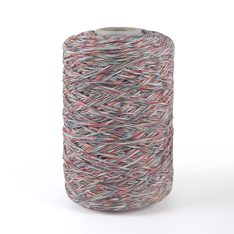 Corda de algodão misturada com cores torcidas
